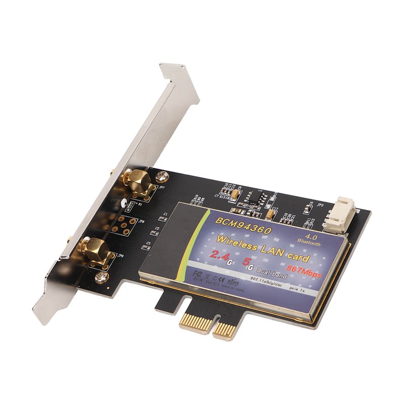 PCI E Network Card BCM94360 1200Mbps PCB Material Computer WiFi
