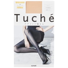 Gunze Women's Tuche Stockings, Mesh Pattern, Difficult to Run Out, Set of 2 Pairs of Same Color, nude beige
