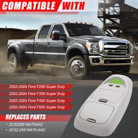 Overhead Console Assembly Compatible with 2002-2004 Ford F250 F350 F450 F550 Super Duty Truck Interior Roof Console Panel w/o Sunroof Replaces 2C3Z25519A70AAC 2C3Z-25519A70-AAC (Gray)