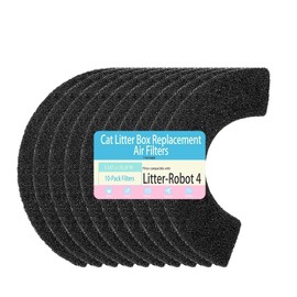 10 Pack Carbon Filters for Litter Robot 4 Cat Litter Box Filters
