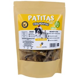 Patitas de Pollo para Perro 250g (19 Piezas Aprox.) – Snack Natural Deshidratado, Alto en Proteína, Sin Conservadores, Ideal como Premio o Golosina