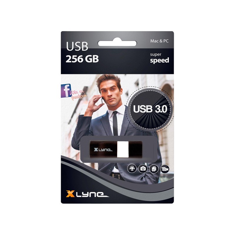 XLYNE Wave USB Stick │256GB │USB 3.0 - Memory Stick
