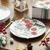 Horaldaily 100 servilletas decorativas de papel desechables de Navidad, bolas