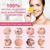60 Pads Faciales Desmaquillantes Cúrcuma Manzanilla Natural