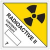 V Safety 6D019AT-S'Radioactive II' Sign, Square, 200 mm x 200 mm (Pack of 3)