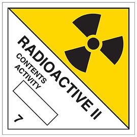 V Safety 6D019AT-S'Radioactive II' Sign, Square, 200 mm x 200 mm (Pack of 3)