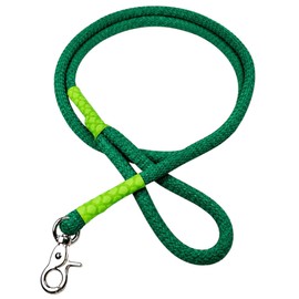 Correa para Perro Artesanal Premium, Hecha en México, con destorcedor Tipo Cangrejo, para Paseos al Aire Libre, diseño cómodo y Seguro, Color Verde Se