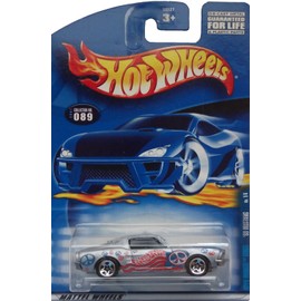 Hot Wheels Hippie Mobiles Series #1 1968 Mustang Gray Peace Signs #2001-89 1:64 Scale Collectible Die Cast Car