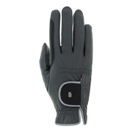 Roeckl Sports Malta Winter Riding Gloves, Tournament Winter Gloves, Anthracite/Silver 7
