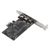 PCIE 1X to 3 Port 1394A Firewire Riser Card Dual