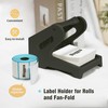 Thermal Shipping Label Holder for Rolls & Fan-Folds, Desktop Printer