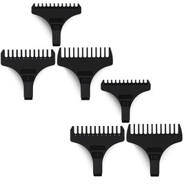 T Wide Trimmer Guides,6 Pack Compatible with Wahl Detailer Guards,Beard Trimmer Guards Compatible with Wahl T Blades Guides #3792 and 5 Star Detailer #2215T Wide Blade.