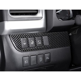 ANUNFRRE Car Accessories Fit for Toyota Highlander 2014-2019 ABS Carbon Fiber Interior Central Dashboard Console Cover Trim 3PCS Set