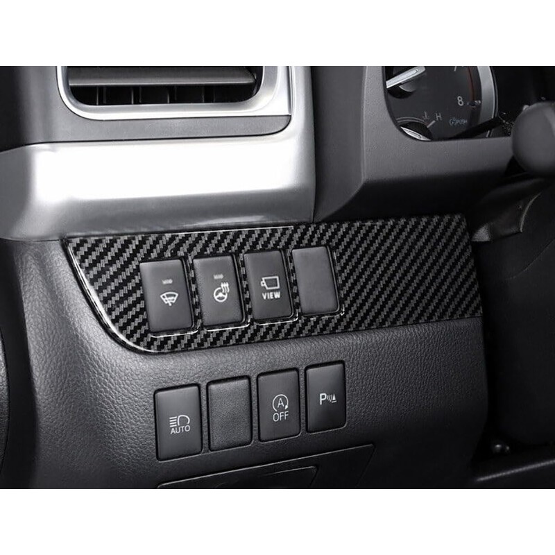 ANUNFRRE Car Accessories Fit for Toyota Highlander 2014-2019 ABS Carbon