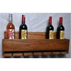 ixxora Handcrafted Acacia Wood Wine Bottle Stand Wall-Mounted Model with