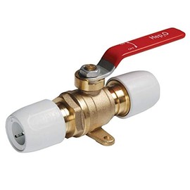 Hep2O 15mm Hot & Cold Brass Lever Ball Valve