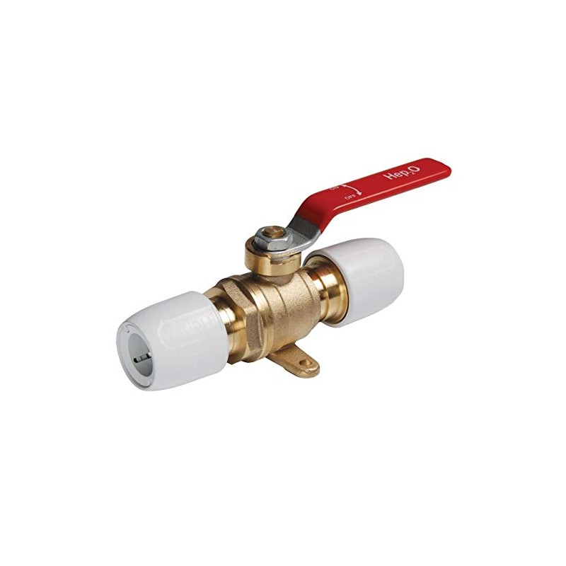 Hep2O 15mm Hot & Cold Brass Lever Ball Valve