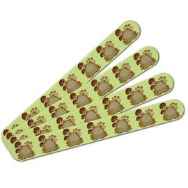 Toad Sitting In Front of Mushrooms Double-Sided Nail File Emery Board Set 4 Pack
