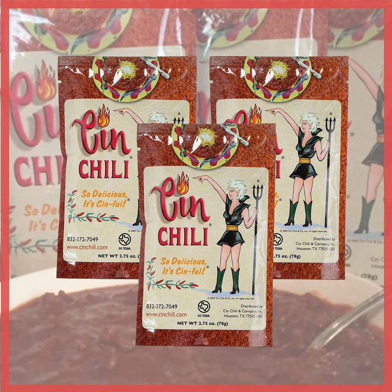 Cin Chili Mix Deliciously Cin-ful Seasoning Sauce for Cooking or