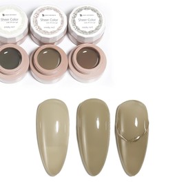 Sheer Color Gel "Smoky" Dull Sheer Coffee, Natural, Transparent, Slightly Colored, Gel Nail Gel, Art Gel, Gel Nail Supplies, Nail Gel, Popular Self Gel Nail Art, Popular Self Gel Nail