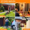 Porch Light with GFCI Outlets, Brown Motion Sensor Dusk to
