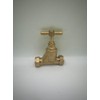 15mm Brass Stopcock Valve, Compression Connection, BS1010 and BS EN1213