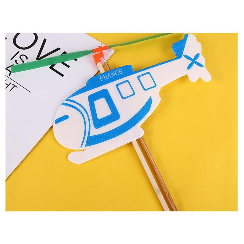 ieron Rubber Band Helicopter 3 Pack Elastic Band Aircraft for