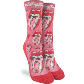 Good Luck Sock Women's The Rolling Stone, Hot Lips Pop Art Socks, Shoe Size 5-9