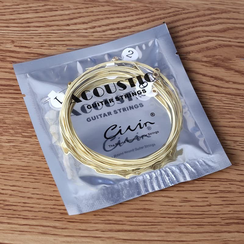 zalati 6 x Brass Replacement Acoustic Guitar Strings