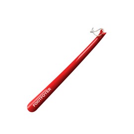 Footfoyer Long shoehorn that is comfortable to wear and has a handle is ideal for both men and women (Red(pack of 1))
