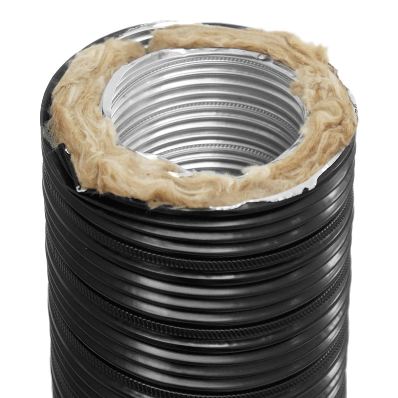 raik SH100-TFX-sw Therm Flex Aluminium Flexible Pipe Insulated Black Diameter