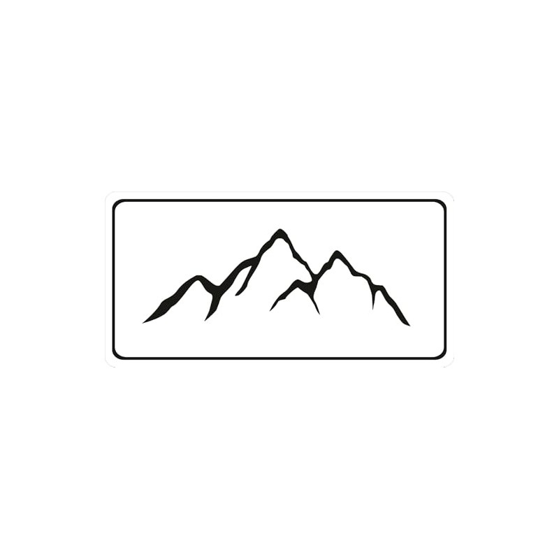 Mountain Silhouette Photo License Plate