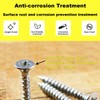 200pcs Small Wood Screws, Flat Head Screws for Wood, Stainless