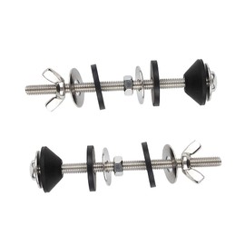 Yorkplace 2PCS Universal Toilet Seat Bolts Kit, Heavy Duty Toilet Tank Bolts Replacement,Toilet Tank to Bowl Bolts Kit,Waterproof Stainless Steel Toilet Seat Screws and Rubber Washers Gaskets