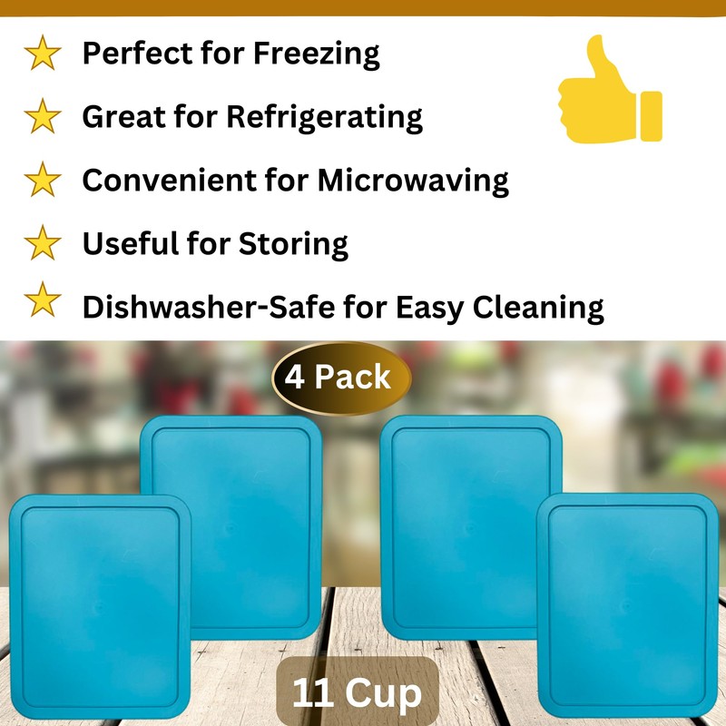 Klare Ware 11 Cup Replacement Lids/Covers for Pyrex 7212 &