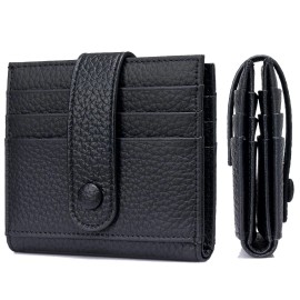 Unbranded RFID Slim Wallet for Women Small Genuine Leather Bifold Credit Card Holder Purse