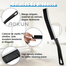 AOKUN 5pz Cepillo De Limpieza De Grietas Para Baño Cocina Esquina