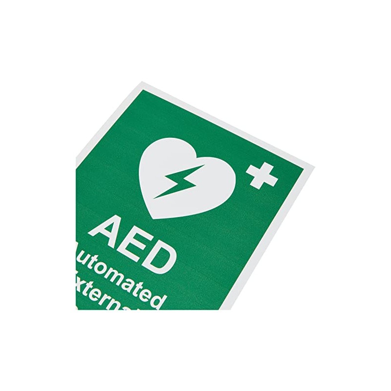 Seco AED Sign, Automated External Defibrillator 150 x 200 mm,