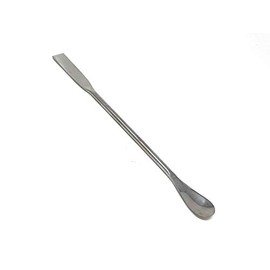 A2Z-AS01 Stainless Steel Double Ended Wax Mixing Modeling Carver Restorative Makeup Spatula, Square & Flat Spoon End, 7" Length