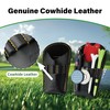SANDIAN, Golf Divot Tool Holder Leather Pouch with Belt Clip,
