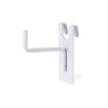 Yunox Wire Net Hook 50mm White PE-Coated Type 10-Piece Set