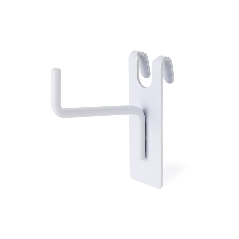 Yunox Wire Net Hook 50mm White PE-Coated Type 10-Piece Set