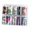 Minkissy Chic Nail Art Decals Serpentine Pattern Nail Stickers for
