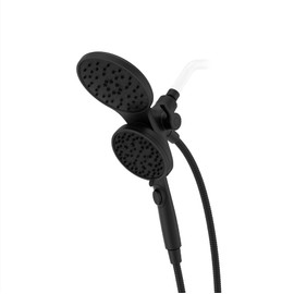 Pfister HydroFuse Shower Head and Handheld Combo, Hose Included, Magnetic Docking, 6-Function, 2.5 GPM, Spot Defense Matte Black Finish, 020HFM01SDB
