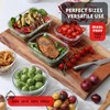 EATEX 24pc Glass Storage Containers with Lids, 12 Set Glass