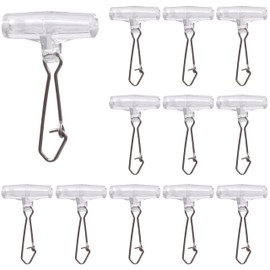 FUSIGO Fishing Sinker Slides with Duo Lock Snaps, 25pcs High Strength Slider Sinker Weight Connector Saltwater Fishing Tackle (White Clear)