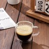 Stylusella Double Wall Glass Espresso Cups 5oz/150ml, A set of