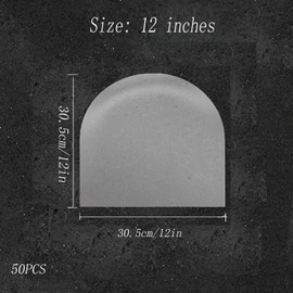 Hysgscwd 50Pcs 12in Vinyl Record Inner Sleeves, Plastic Anti-Static Inner Vinyl Protective Sleeves, Round Bottom Protective Sleeves EP Vinyl Records, Translucent Record Cover Sleeves for Album Storage