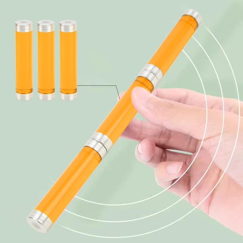 Novelty Spin Pen 3 Sections Acrylic Magnet Fidget Rolling Finger