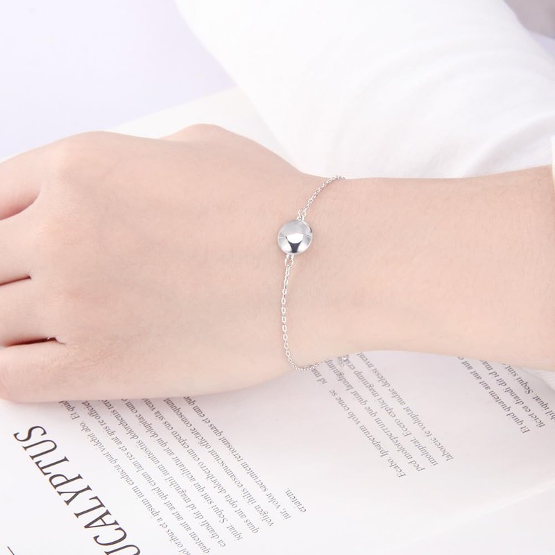LGSY Round Tiny Dot Dic Design Chain Bracelets for Women